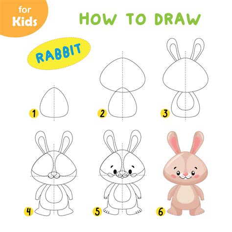 簡單兔子畫法|兒童簡筆畫可愛的小兔子 How to Draw a Cute Rabbit ...